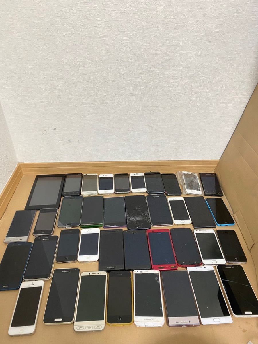 携帯電話 スマホ スマートフォンiPhone samsung 38台まとめて売る