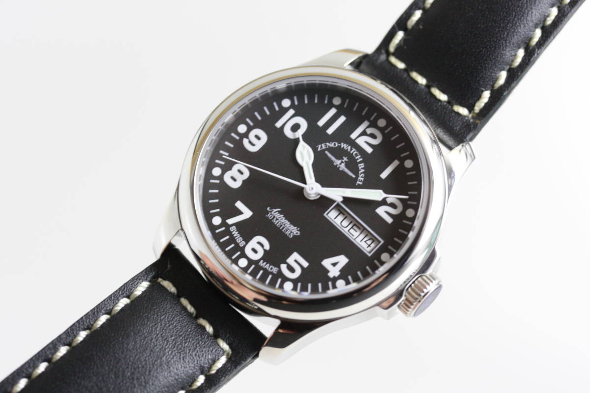 スイス製ZENO WATCH BASEL ゼノウォッチ・バーゼル デイデイト自動巻き 