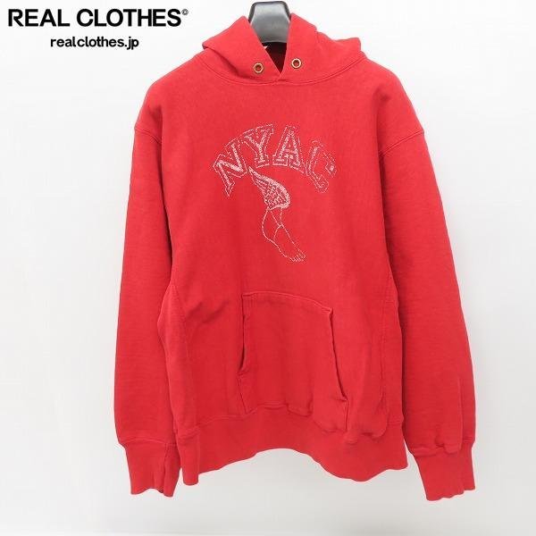 ☆Champion/チャンピオン 80s USA製 リバースウィーブ NYAC ロゴ パーカー /L /060
