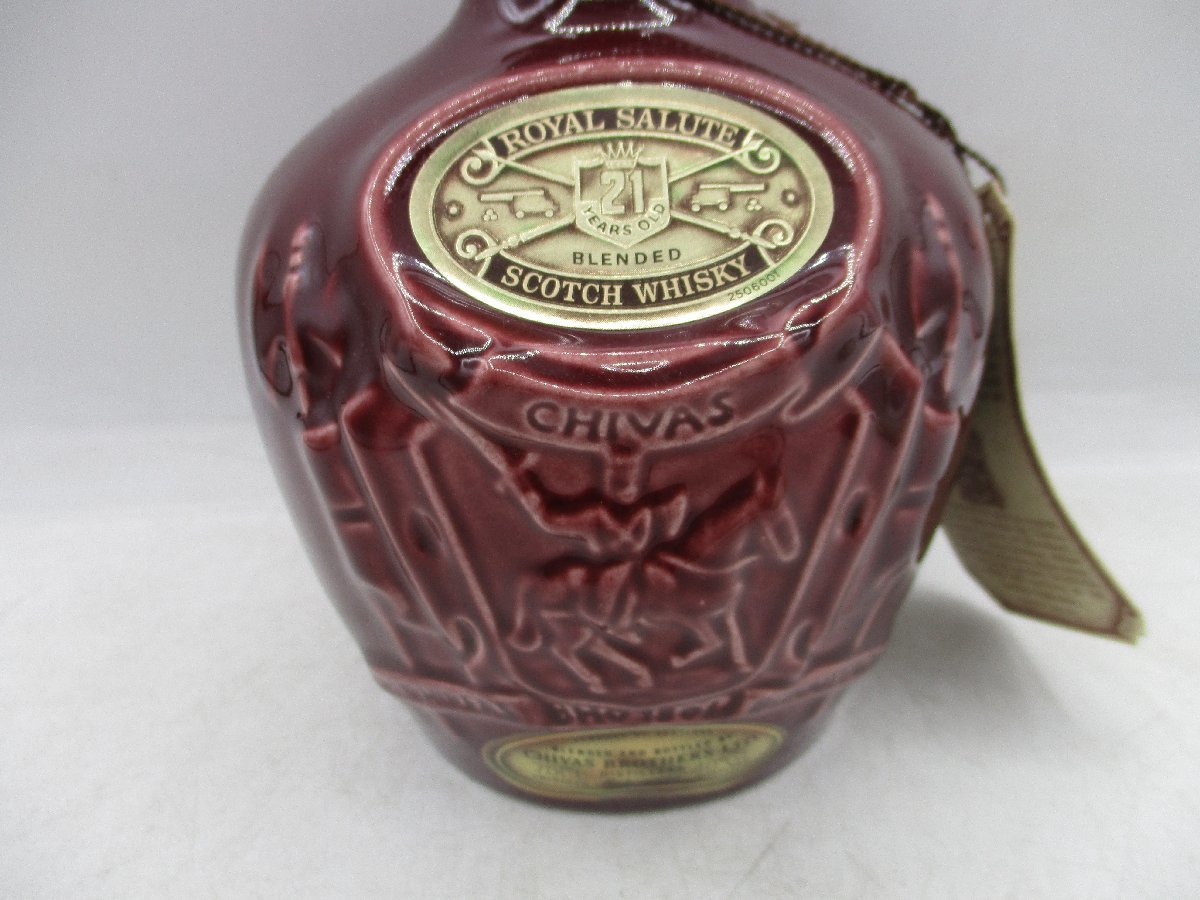 ROYAL SALUTE 21年 ロイヤルサルート 21年 ウイスキー 陶器ボトル 赤 