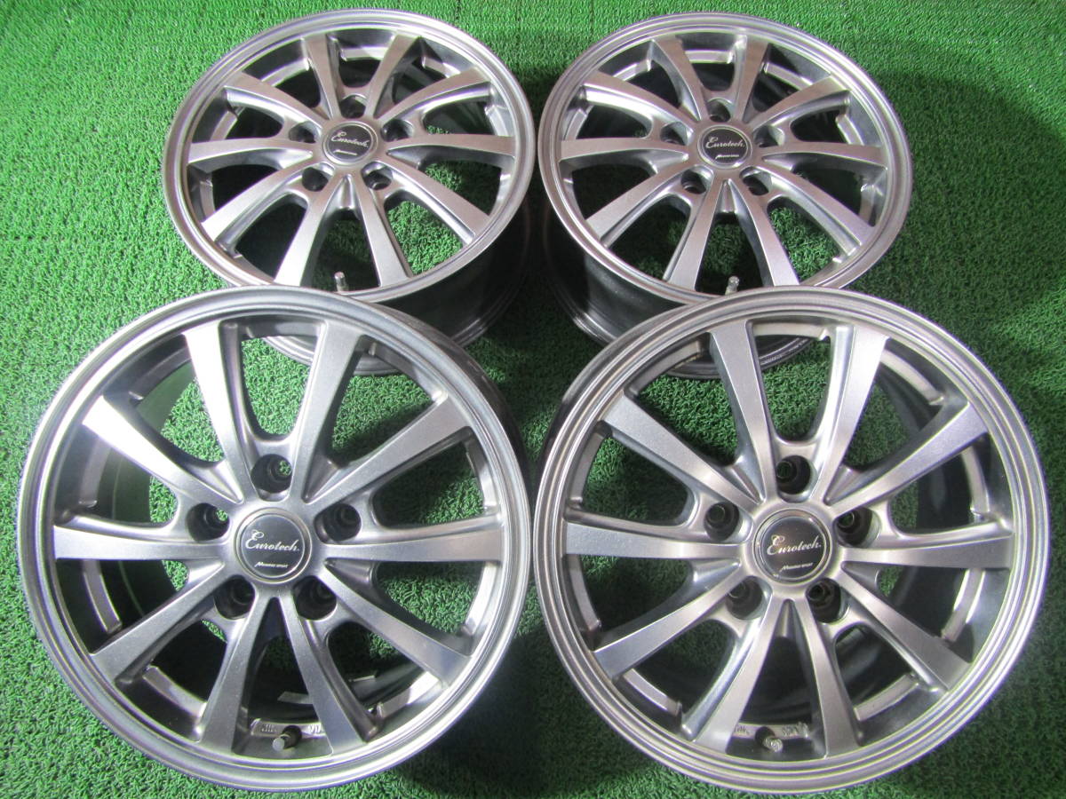 札幌発☆最落なし!【ノア等】マナレイ ユーロテック G-HOMMAGE 15×6J +50 4本 売切