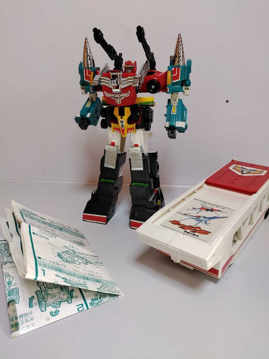 ランドバイソン ダ・ガーン ラウンダーズ 美品 タカラ DX 勇者 ロボ シリーズ 当時 破損無し セット 戦隊 transformers