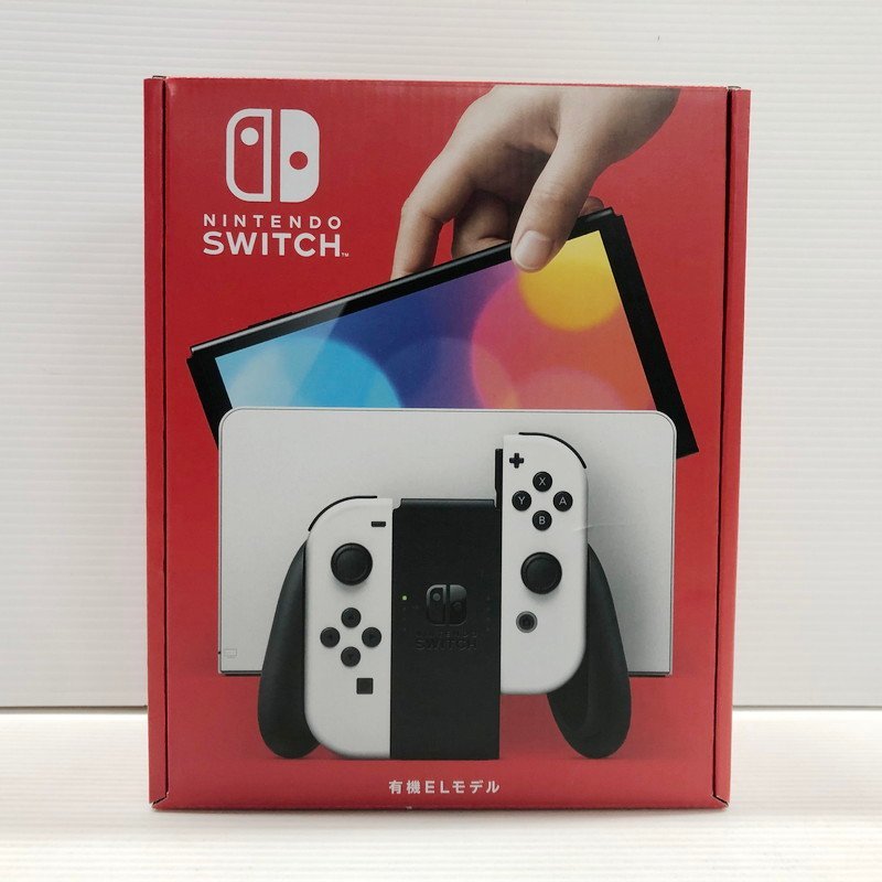 IZU【未使用品】 Nintendo Switch 有機ELモデル Joy-Con(L)/(R) ホワイト 任天堂 ニンテンドースイッチ 本体 〈034-230217-KM-09-IZU〉 Switch Nintendo 有機ELモデル