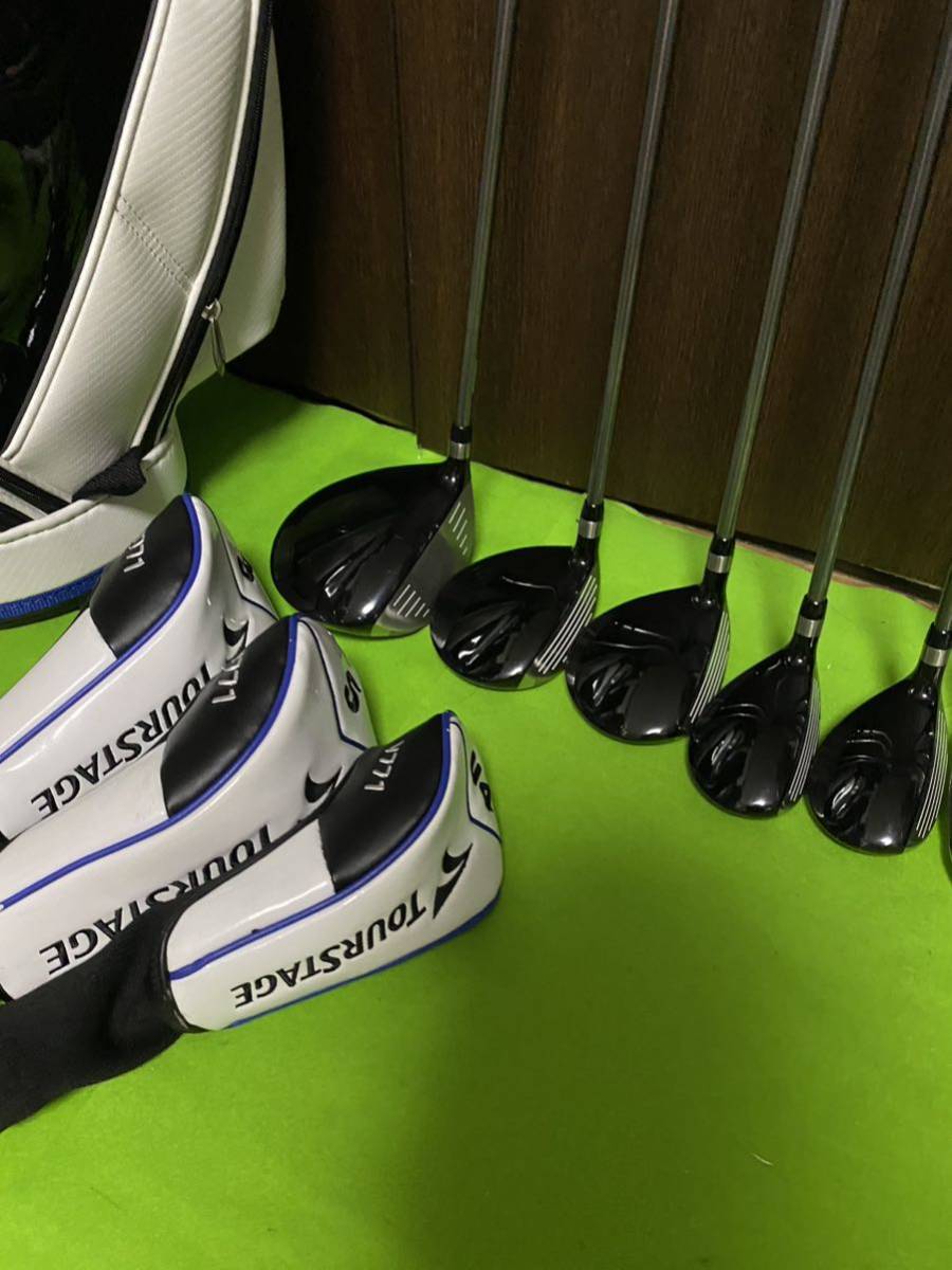 V771 ツアーステージ メンズ ゴルフクラブセット TOURSTAGE フルセット ブリヂストン メンズゴルフクラブセット 美品 ゴルフクラブ : 優しい ブリヂストンツアーステージ セット S メンズアイアンセット