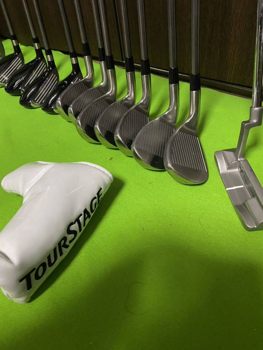 V771 ツアーステージ メンズ ゴルフクラブセット TOURSTAGE フルセット ブリヂストン メンズゴルフクラブセット 美品 ゴルフクラブ : 優しい ブリヂストンツアーステージ セット S メンズアイアンセット