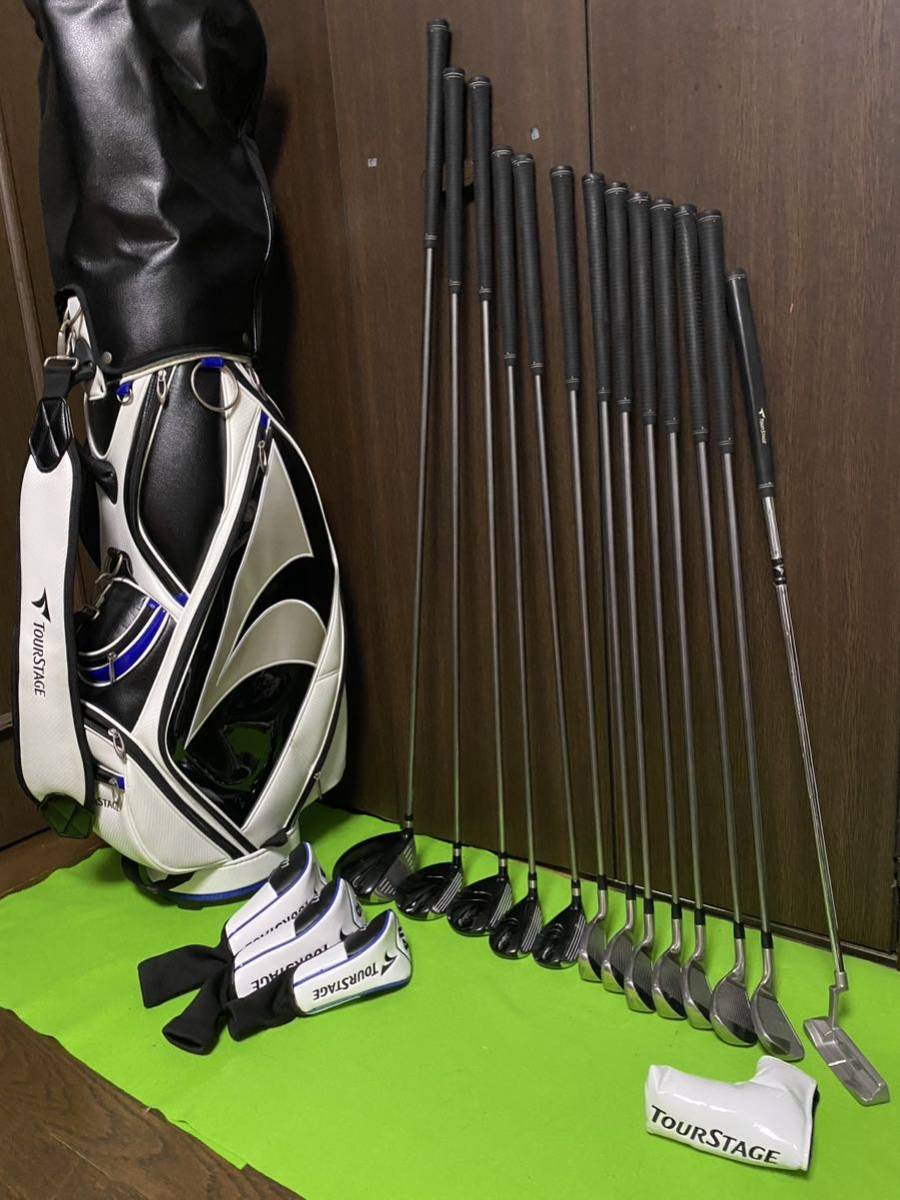V771 ツアーステージ メンズ ゴルフクラブセット TOURSTAGE フルセット ブリヂストン メンズゴルフクラブセット 美品 ゴルフクラブ : 優しい ブリヂストンツアーステージ セット S メンズアイアンセット