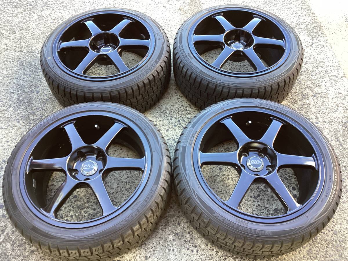 M5894 AVS MODEL 6 後塗りブラック 8J +40 9J +45 18インチアルミ＆245 