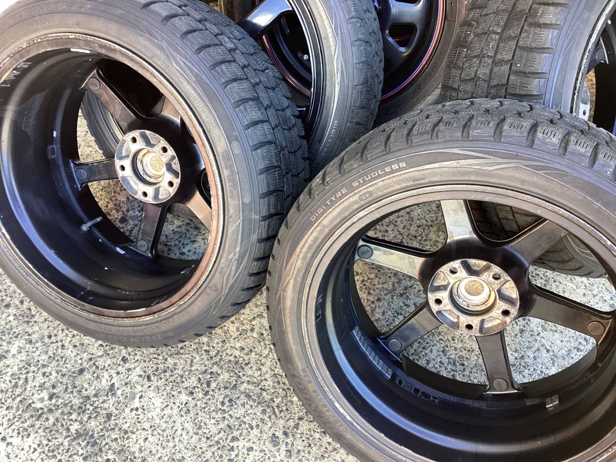 M5894 AVS MODEL 6 後塗りブラック 8J +40 9J +45 18インチアルミ＆245 
