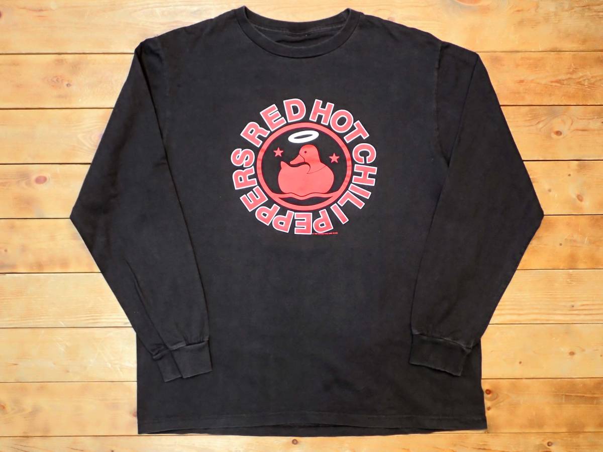 【Red Hot Chili Peppers レッドホットチリペッパーズ 1999 S/S Print T-Shirt Black 半袖プリントロックTシャツ 紺黒 size Approx XL】