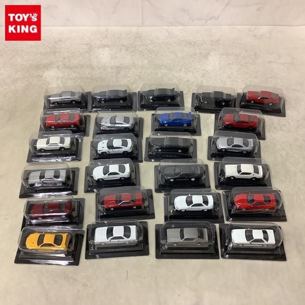 1円〜 京商 1/64 スカイライン 2000 ターボ RS-X ホワイト、GT-R (BNR34)