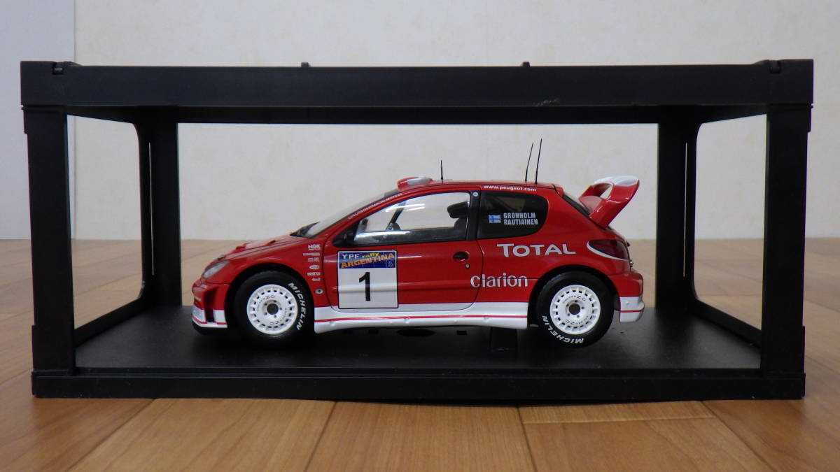 AUTOart】オートアート PEUGEOT プジョー206 WRC 1/18 中古 ミニカー 
