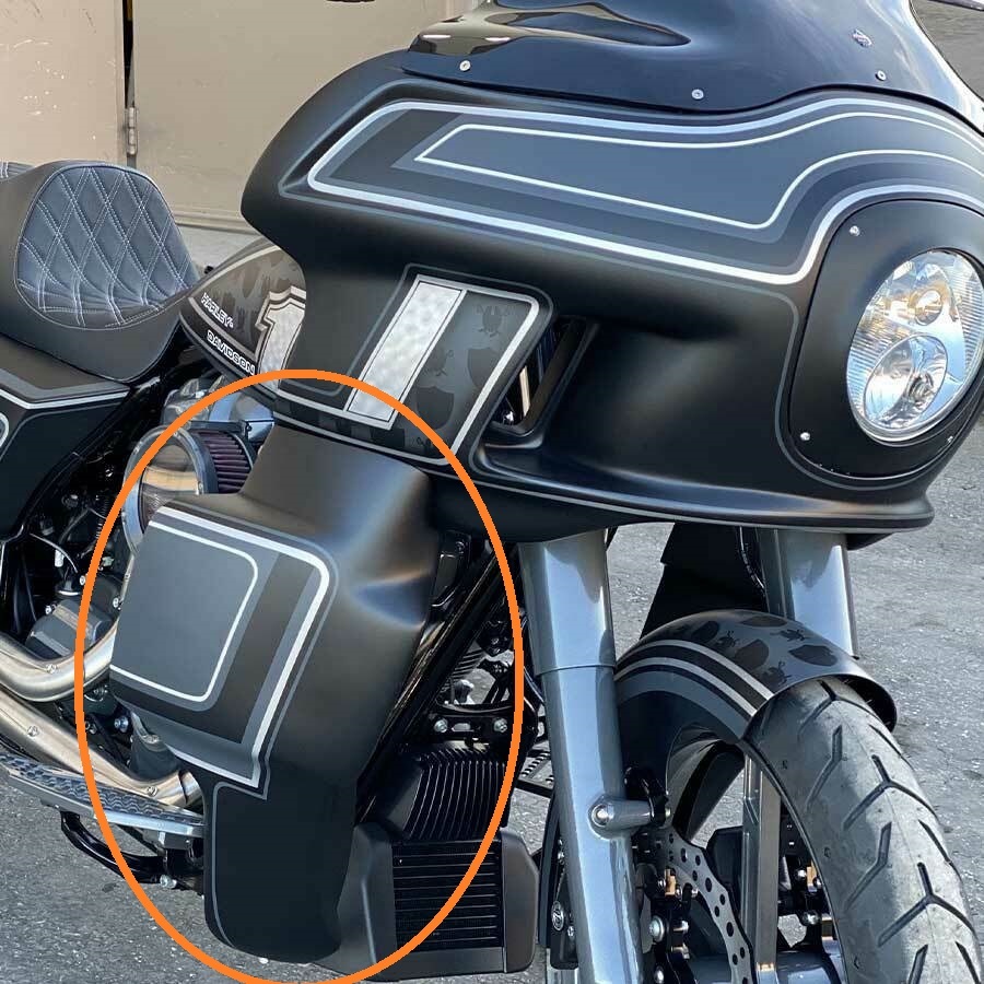ダイナ レッグガード レッグシールド フェアリング Harley FXR