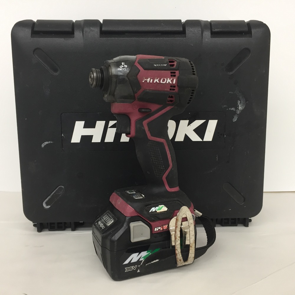 人気定番，お得 HiKOKI ハイコーキ マルチボルト36V コードレスインパクトドライバ フレアレッド ケース 充電器 バッテリ2個セット WH36DC 2XPR(本体)｜売買されたオークション情報、yahooの商品情報をアーカイブ インパクトドライバ