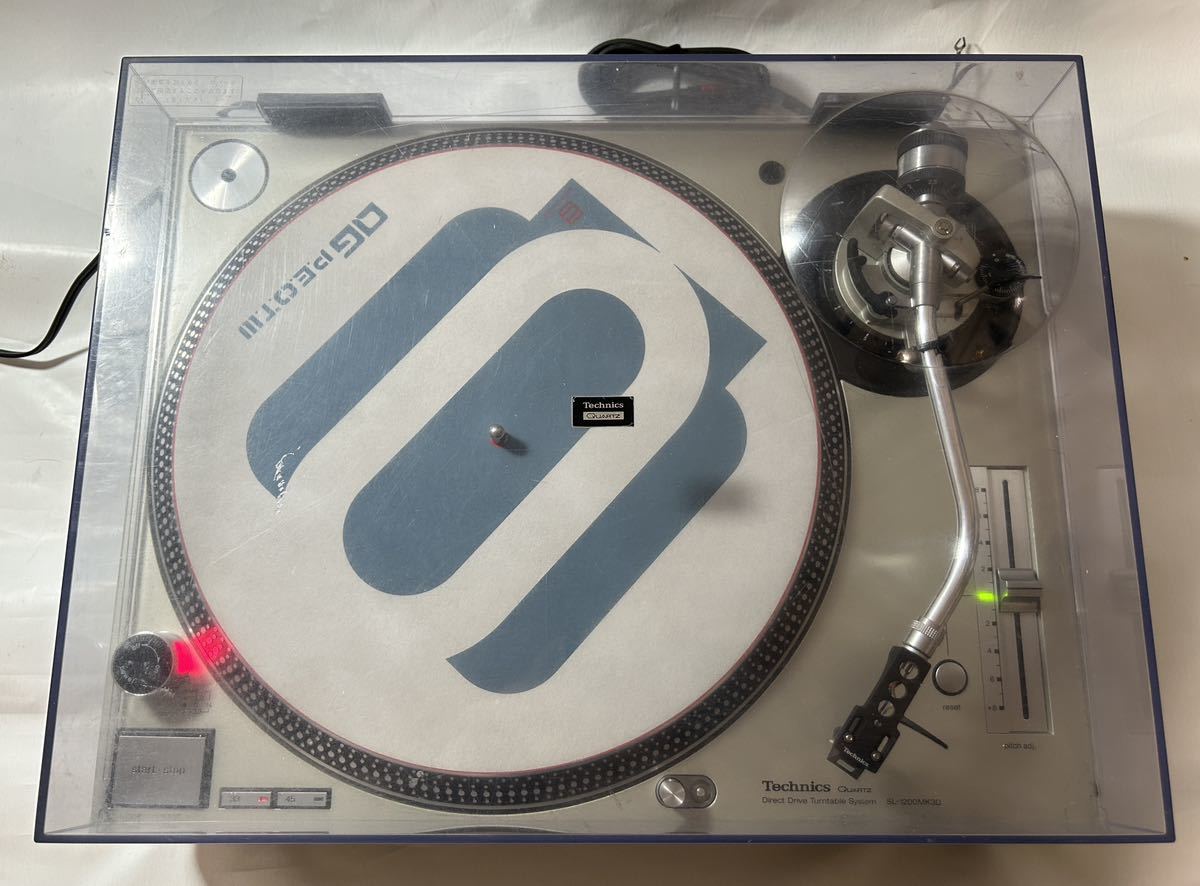 Technics SL-1200MK3D カートリッジ SHURE SC35C テクニクス ターンテーブル レコードプレーヤー 動作良好 EPアダプター付属