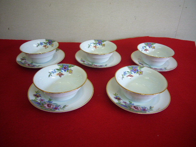 Lancetti plate milano 5枚セット たち吉コラボ皿 たち吉 LANCETTI ランチェッティMILANO 食器 皿 スープ皿 ソーサー