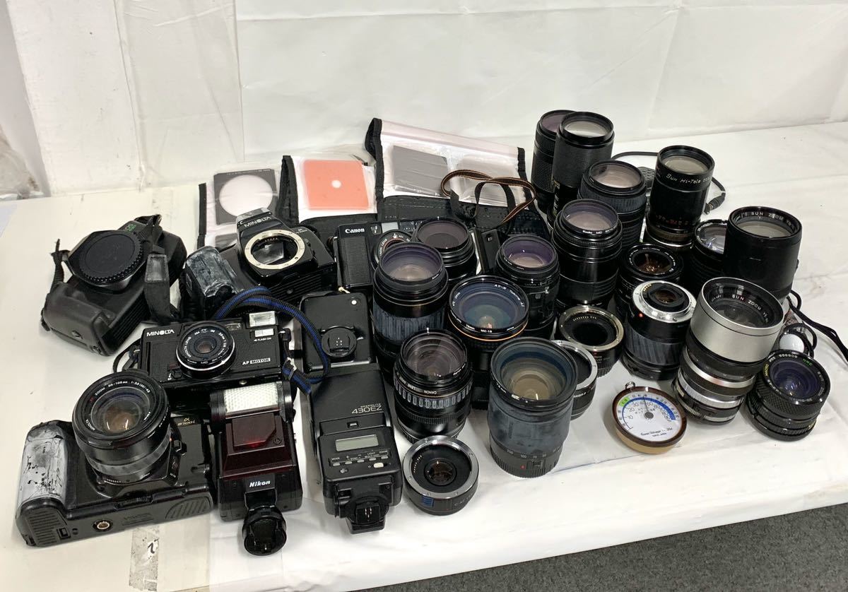 ジャンク品 カメラレンズ カメラボディまとめて 他 Canon MINOLTA