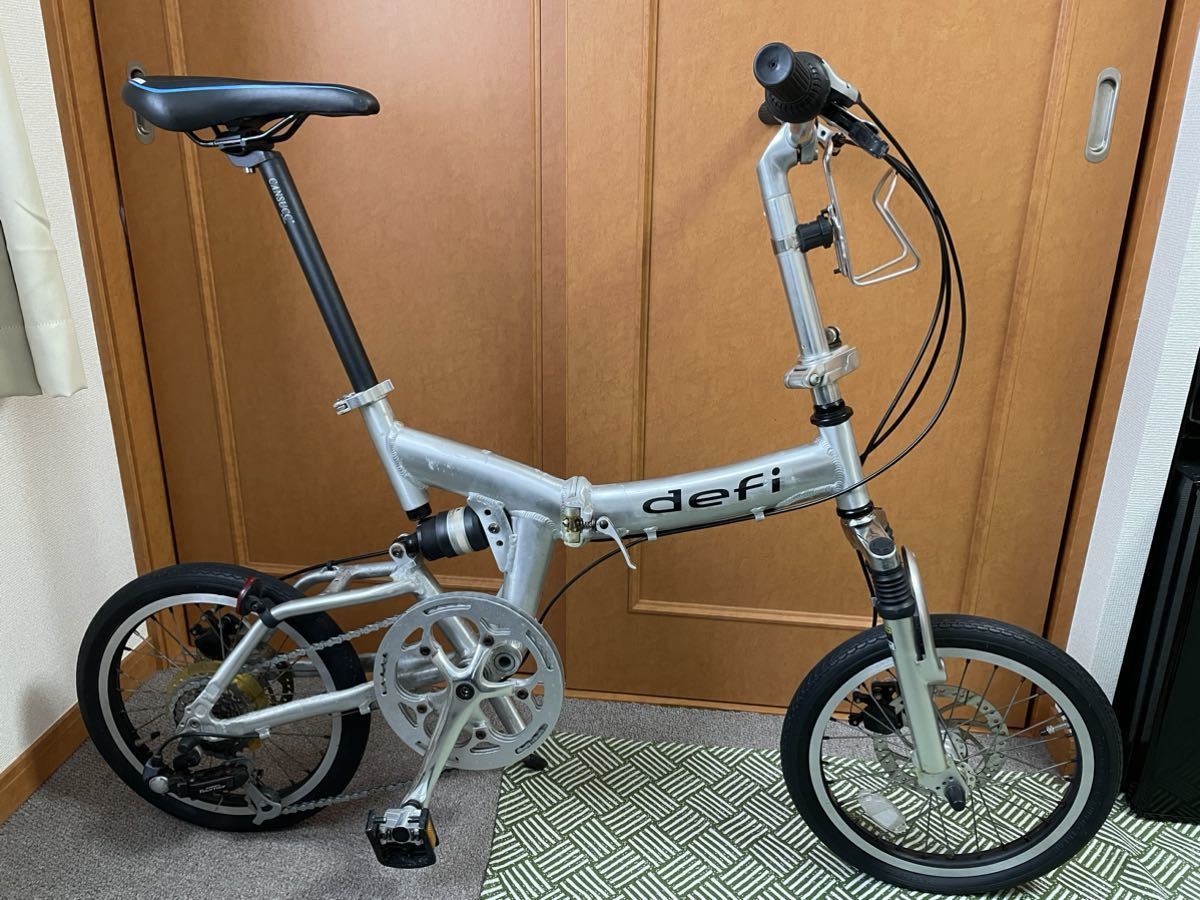 ディスクブレーキ アルミフレーム折り畳み自転車