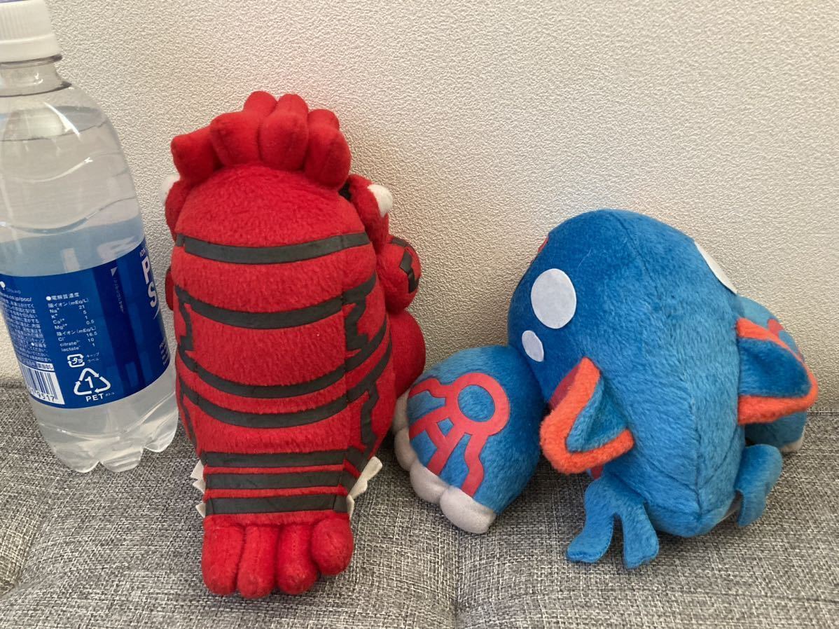 ポケモンぬいぐるみ☆グラードン☆カイオーガ☆USED☆送料込☆伝説