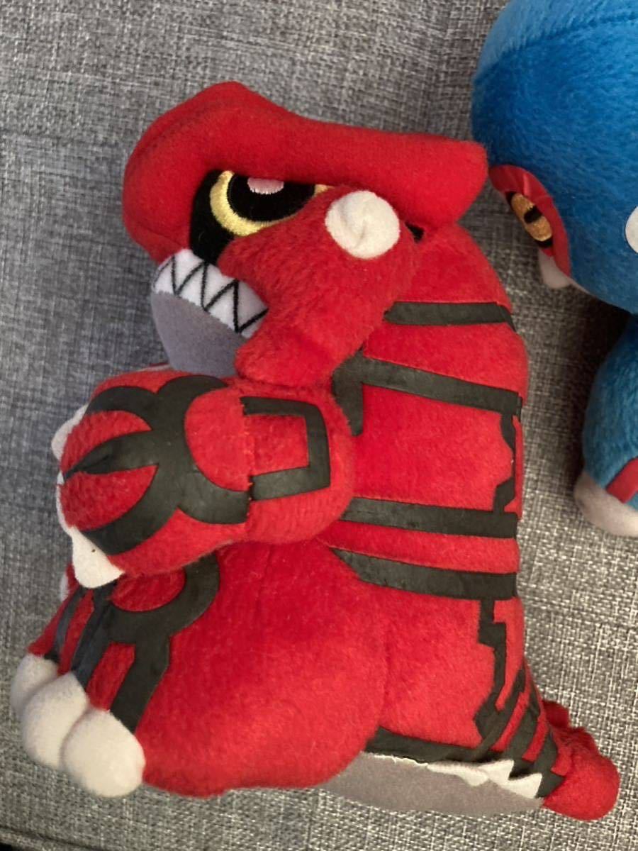 ポケモンぬいぐるみ☆グラードン☆カイオーガ☆USED☆送料込☆伝説