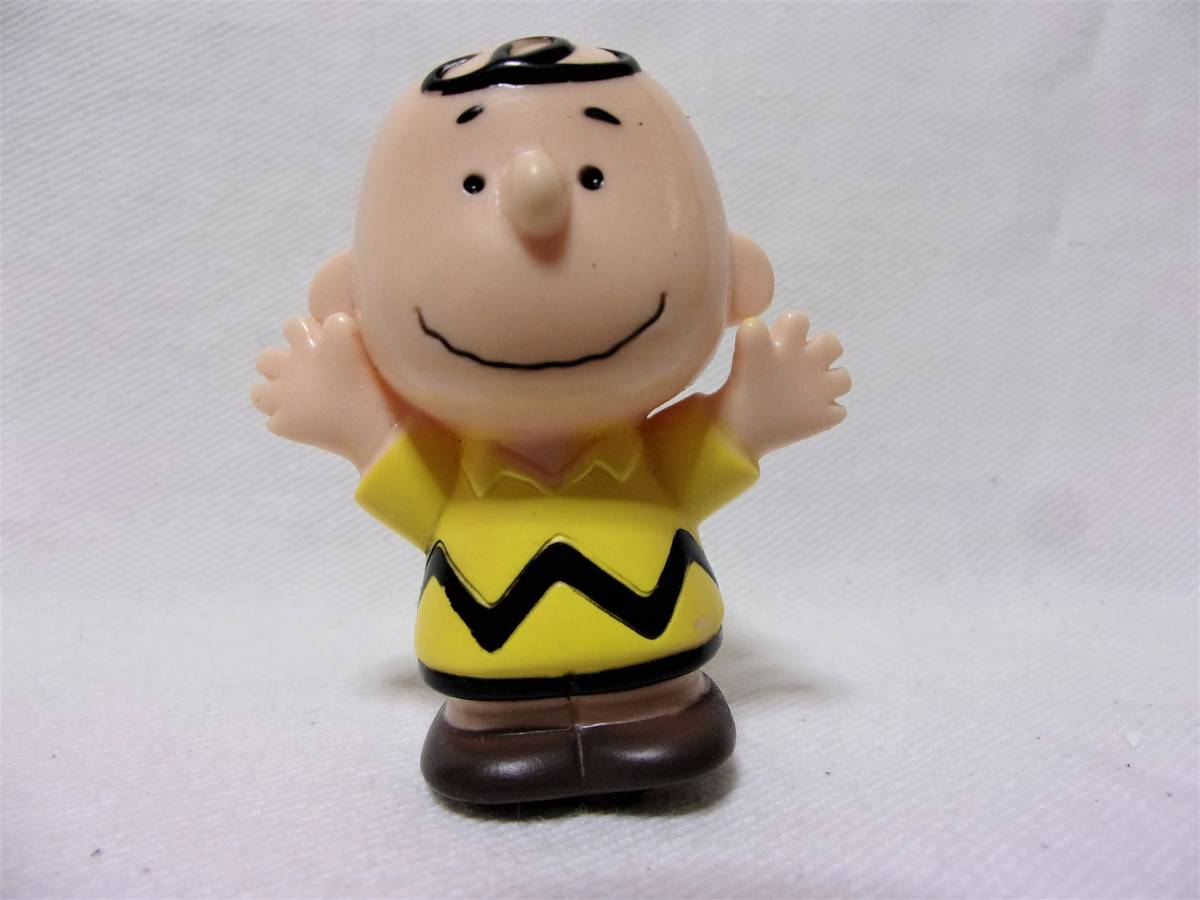 古いレトロ☆スヌーピーSNOOPYチャーリーブラウン4個セット☆ソフビ