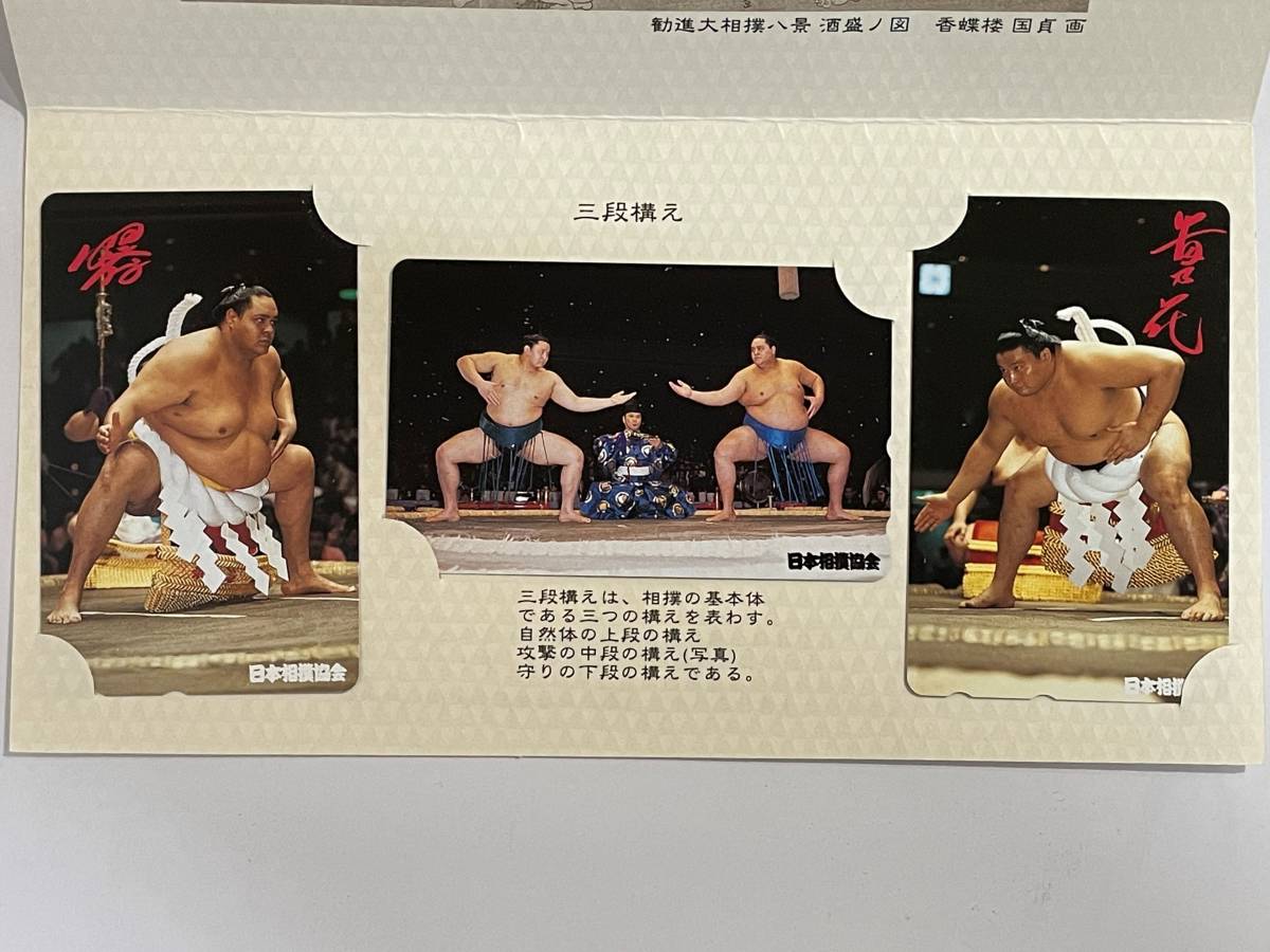 日本相撲協会公式テレカ】「貴乃花・曙」未使用テレフォンカード3枚  