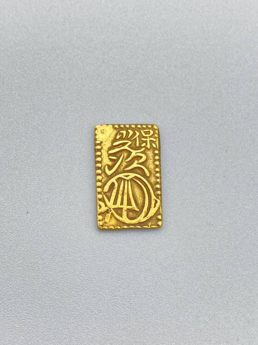 天保一分金　2.77g　古銭　古金　金貨　アンティーク　コイン【1425S2】