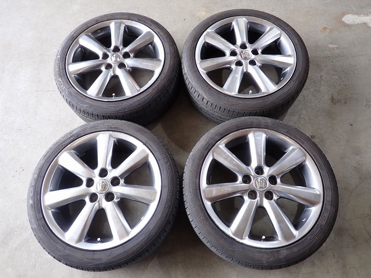 QR5123【送料無料225/45R18】トヨタ純正 18クラウン ゼロクラウン 純正 2020年製 中古夏タイヤセット ★18×8J 114.3/5H ET50★