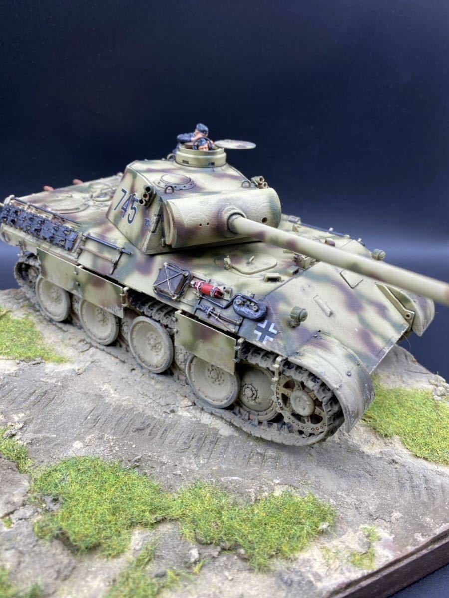 1/35 タミヤ パンターD型 ジオラマ 完成品(完成品)｜売買された
