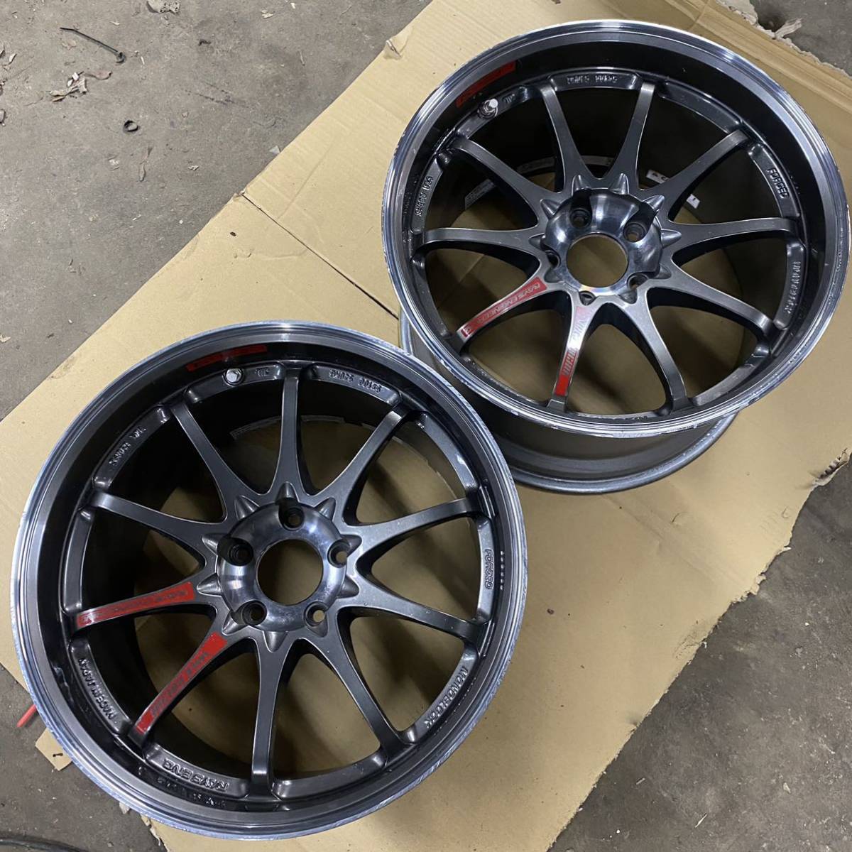 RAYS CE28 SL 18インチ 10.5J +22 114.3 2本 廃盤 美品 volkracing gtr 