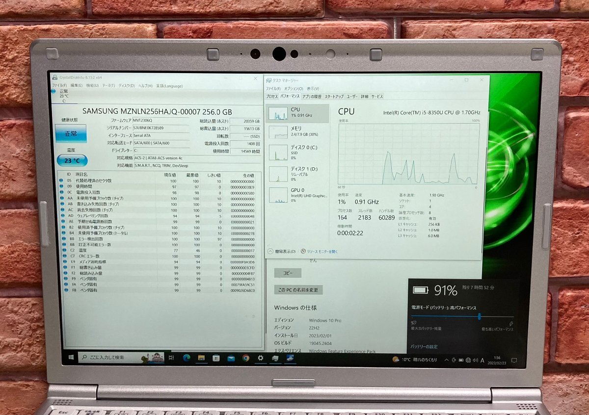1円～ ○Panasonic Let's note SV7 / Core i5 8350U (1.70GHz