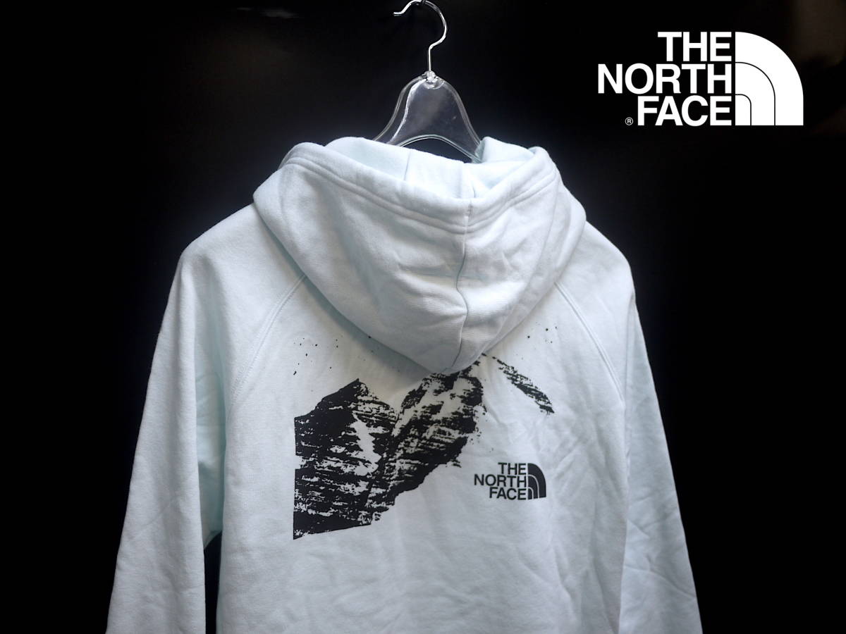 新品 レディース XL/THE NORTH FACE ノースフェイス 上質 バックプリント スウェット パーカー SNWY MTN HOODIE