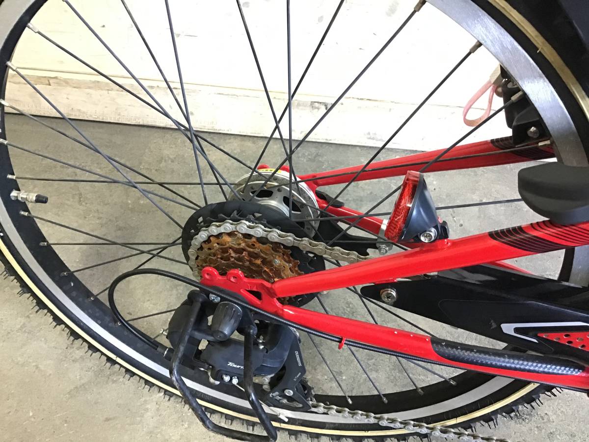 BRIDGESTONE キッズサイクルクロスファイヤージュニア 赤 24インチ