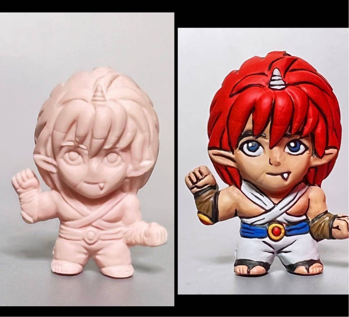 森永製菓 幽遊白書 チョコスナック 陣 塗装 リペイント 検 冨樫