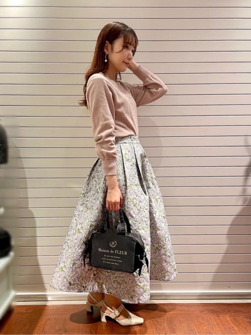 Maison de FLEUR サイドリボン保冷バッグ　ブラック　新品