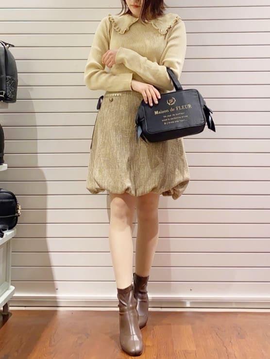 Maison de FLEUR サイドリボン保冷バッグ　ブラック　新品