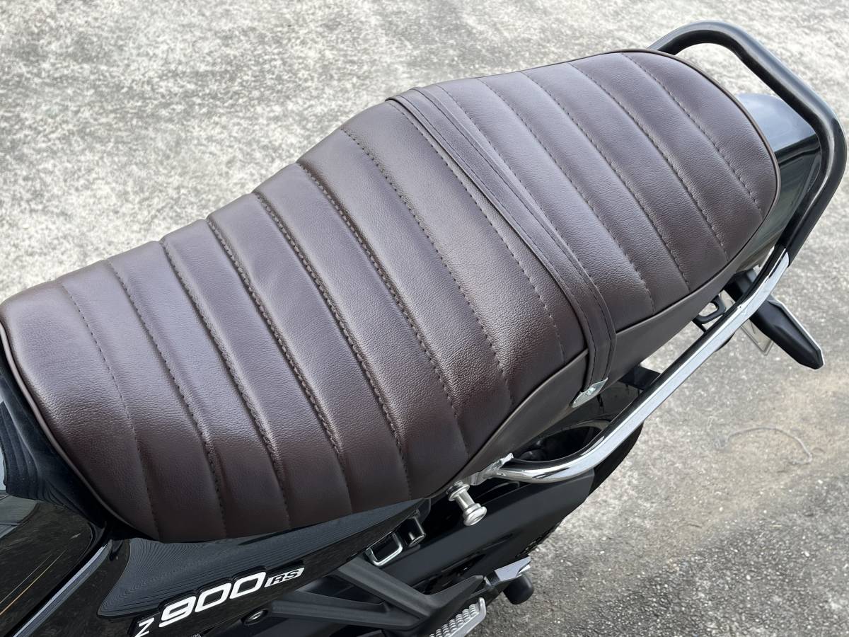 Kawasaki Z900RS シート ブラウン タックロール カスタム 品 即納 1円 