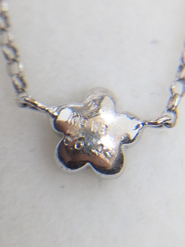 Ponte Vecchio ポンテヴェキオ K18WG ダイヤモンド 0.04ct フラワー