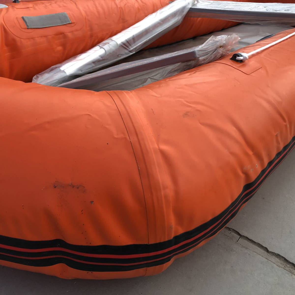 ジョイクラフト/JOYCRAFT 4人乗りゴムボート 未使用保管品 汚れ経年  