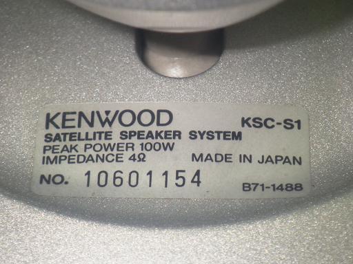 KENWOOD KSC-S1 ケンウッド サテライトスピーカー Yahoo!オークション