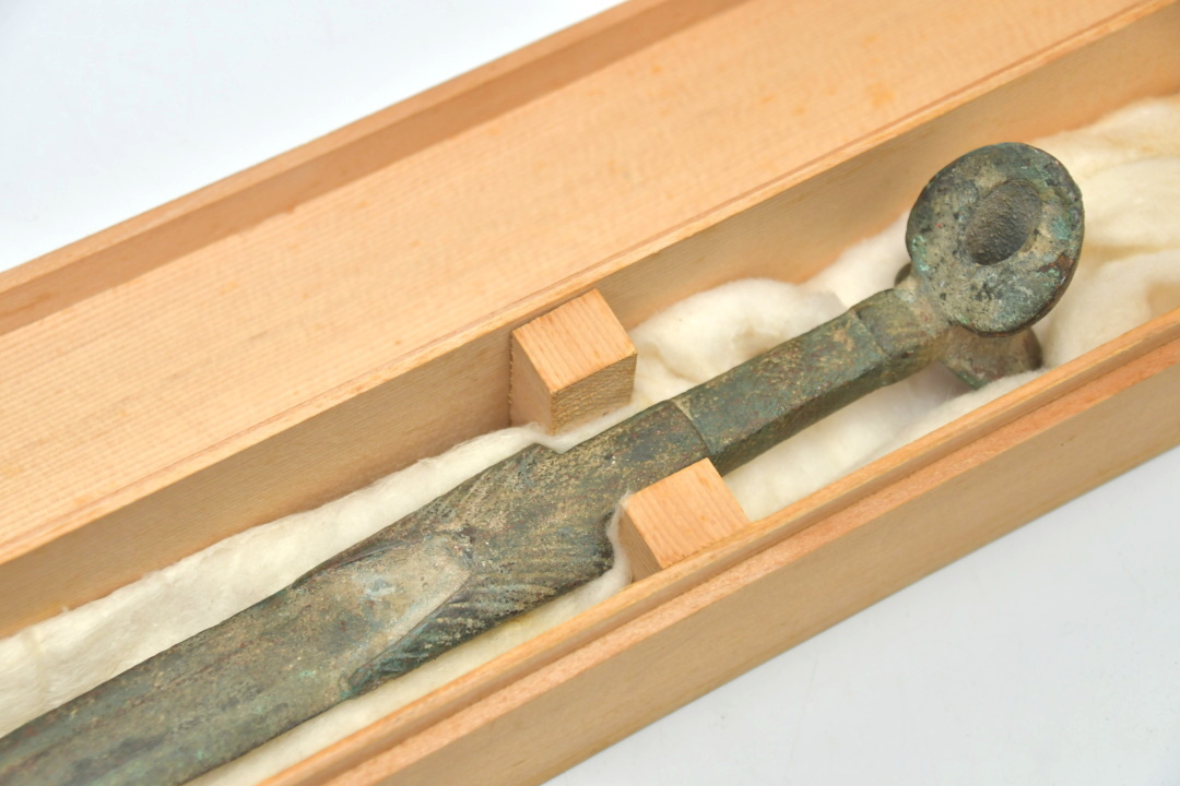 746 出土品 青銅剣 ○古代 銅剣 銅鉾 発掘 考古学 青銅器 武具 武器