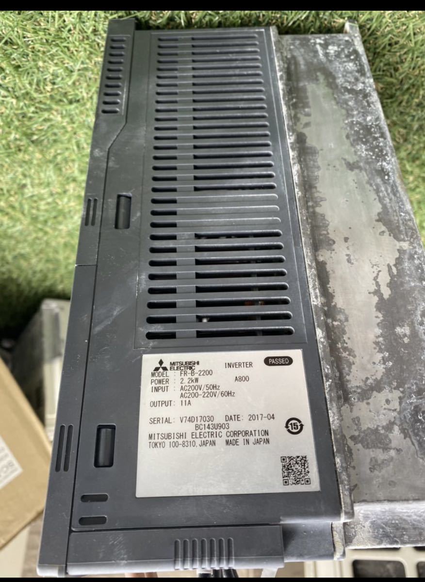 3B0003K 三菱電機 インバーター FR-B2200-2,2kW A800 保証付き  