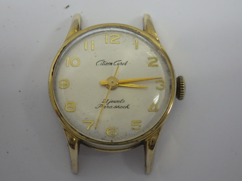 CITIZEN Carol シチズン キャロル 21石 14K 50MIC C70703 金張り 手 