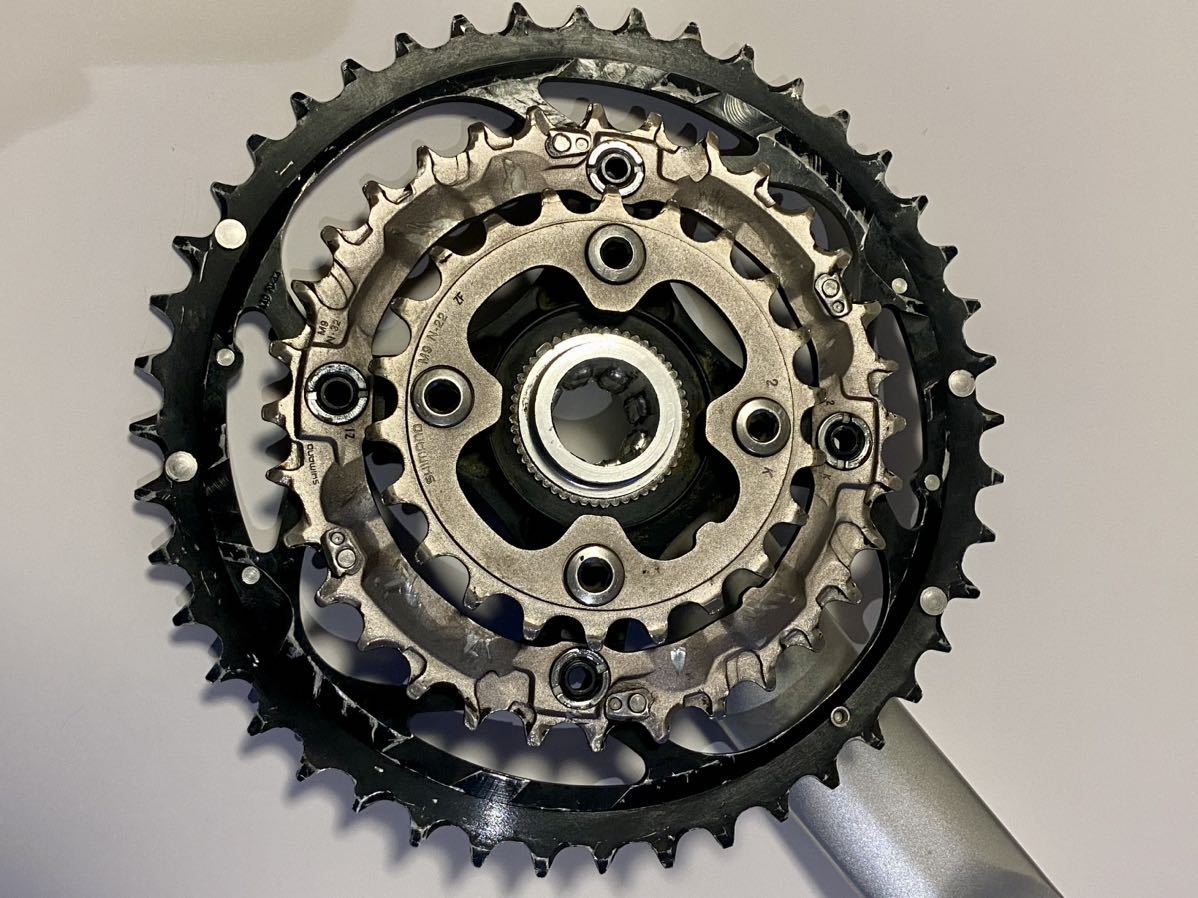 SHIMANO シマノ DEORE XT クランクセット 165mm 中古(クランク)｜売買
