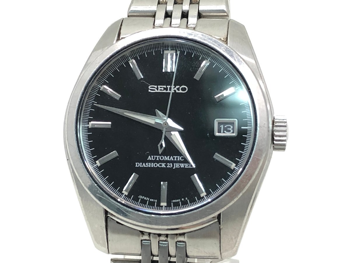SEIKO 6R15-00A0 ダイヤショック 23石 裏スケ 自動巻き 腕時計 メンズ