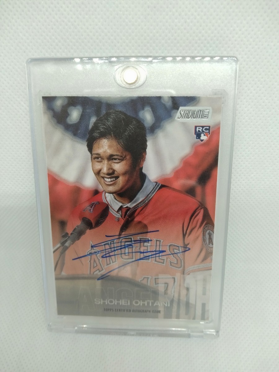 大谷翔平 TOPPS STADIUM CLUB RC トレーディングカード 直書きサイン 