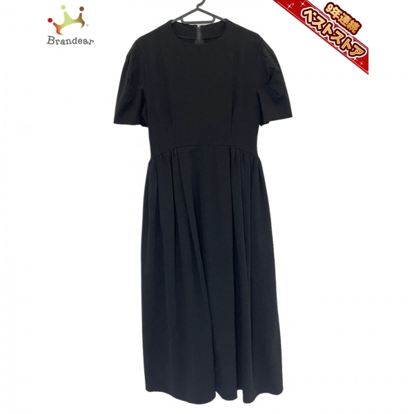 エレンディーク ELENDEEK サイズ2 M - 黒 レディース クルーネック/半袖/マキシ丈 美品 ワンピース