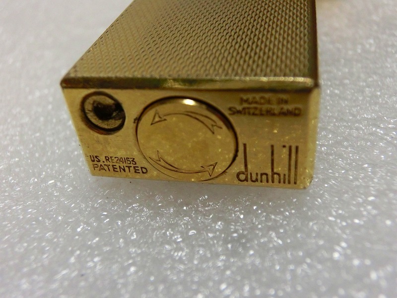 ダンヒル dunhill ゴールドカラー ライター ローラー式 ガスライター