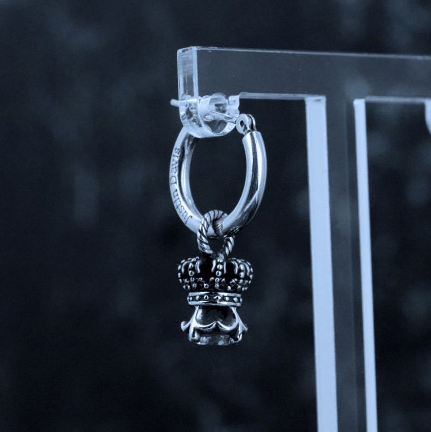 美品!ジャスティンデイビス SEJ733 キラークイーンピアス ジャスティン 【ギャラ付き】Justin davis/ジャスティンデイビス Killer ジャスティンデイビス ジルコニアピアス 難あり