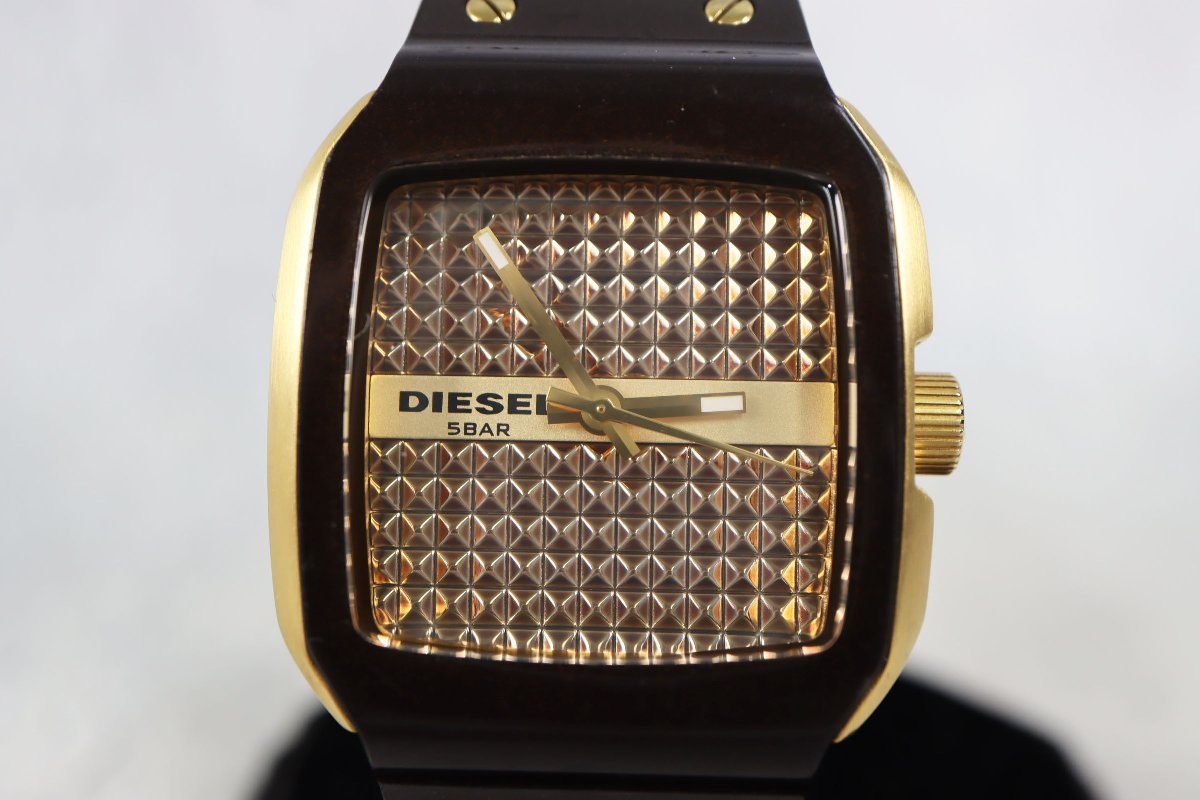 DIESEL ディーゼル DZ-5131 ゴールド×ブラウン 腕時計 メンズ 電池交換 