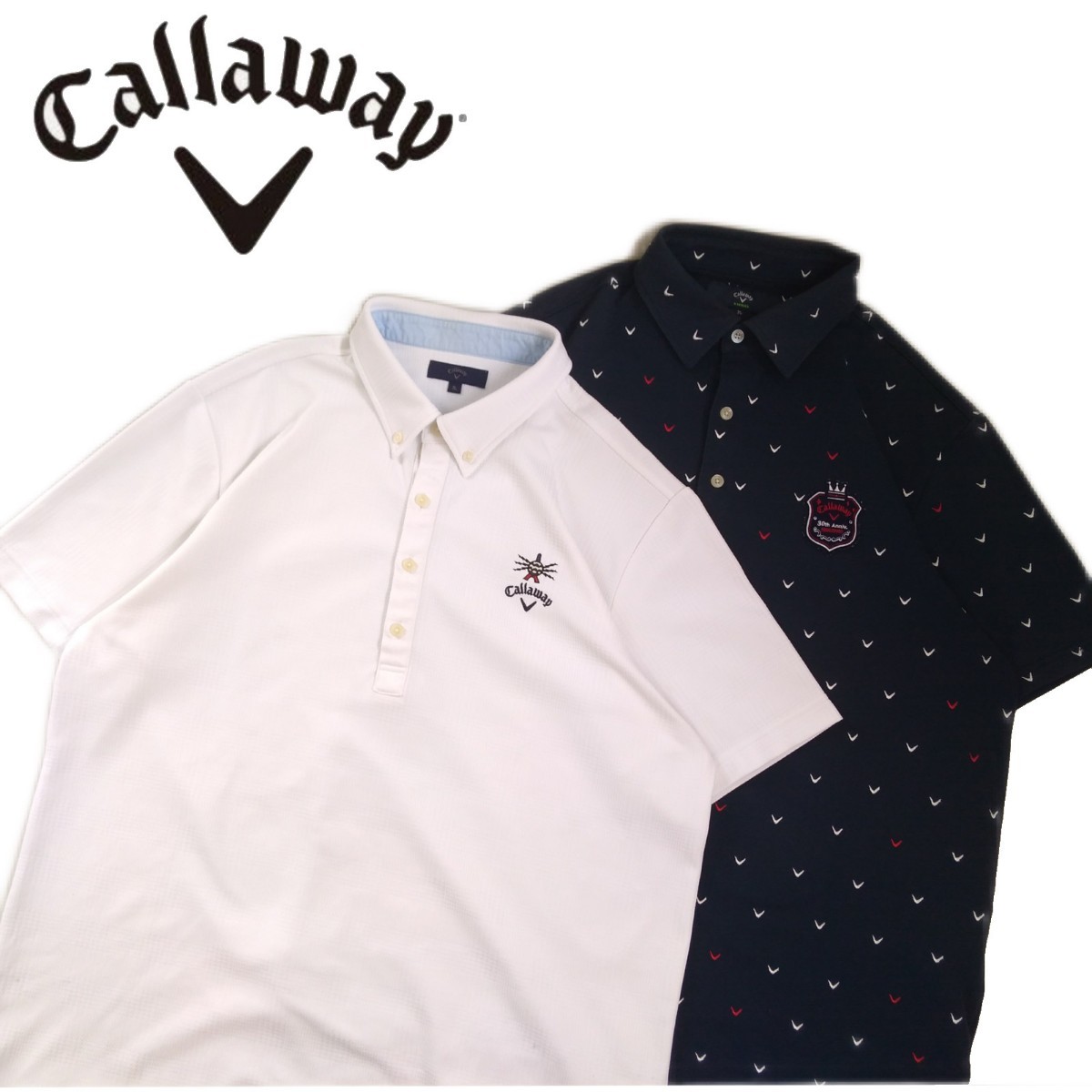 特大3L 極美品 最高級 豪華デザイン2点 callaway 総柄 吸水速